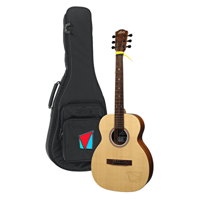 LAG VIAN-001 Travel Vianney Elektro Akustik Gitar Gig Bag Dahil